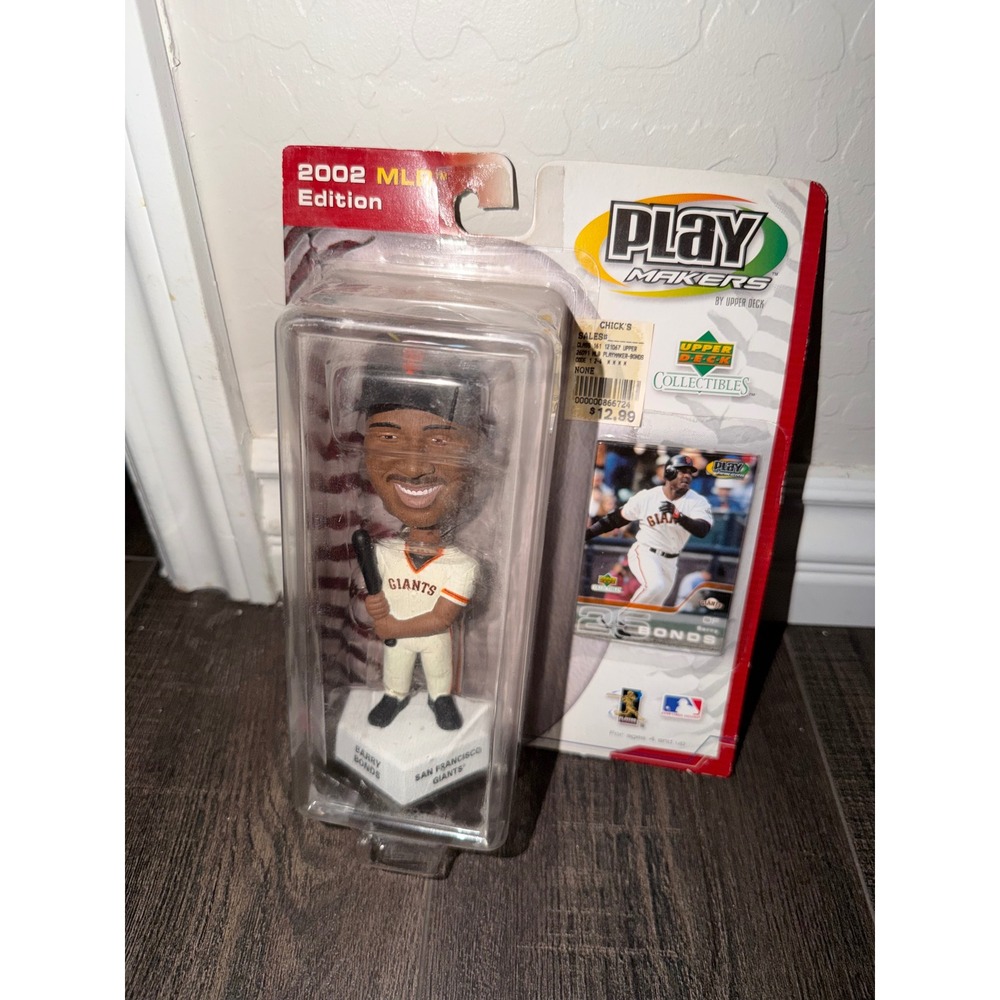 Upper Deck PlayMakers 2002 MLB Barry Bonds Bobblehead San Francisco Giants New